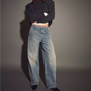 Bershka Blue Denim Skater Jeans